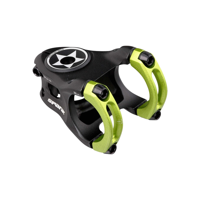 Load image into Gallery viewer, SPANK SPLIT 35 Stem 40mm Green Aluminum | Ultra-Short Stack Height &amp; True 0-Deg
