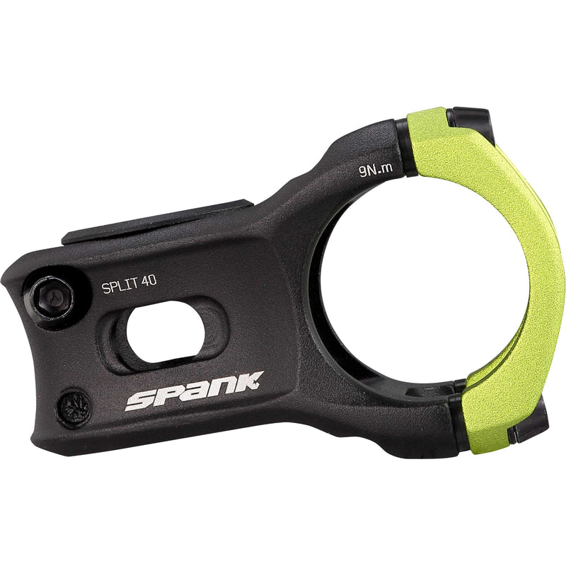 Load image into Gallery viewer, SPANK SPLIT 35 Stem 40mm Green Aluminum | Ultra-Short Stack Height &amp; True 0-Deg
