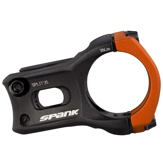 SPANK SPLIT 35 Stem 35mm Orange | Ultra-Short Stack Height And True Zero-Degree