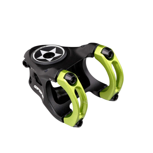 SPANK SPLIT 35 Stem 35mm Green Aluminum | Highly Weight-Optimized Single Crown