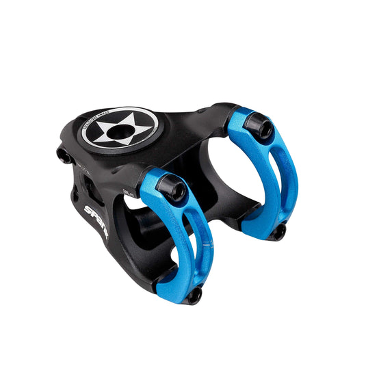 SPANK SPLIT 35 Stem 35mm Blue Aluminum | Highly Weight-Optimized Single Crown