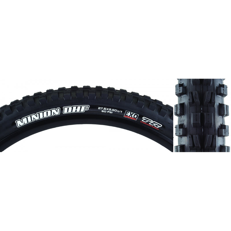 Load image into Gallery viewer, 2 Pack Maxxis Minion DHF Tires 26 x 2.5 Tubeless Folding Black EXO Wide Trail
