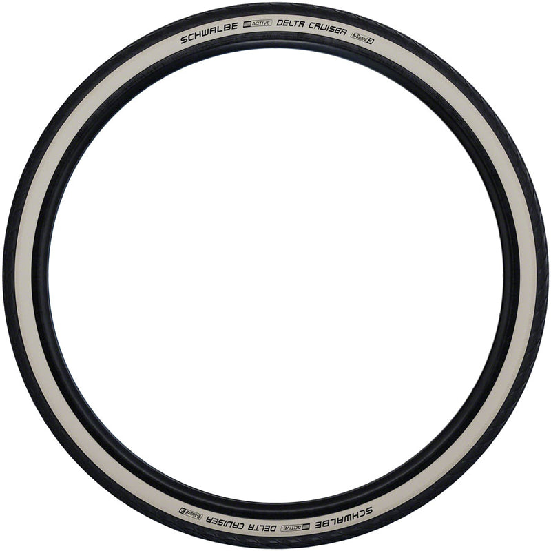 Load image into Gallery viewer, Schwalbe Delta Cruiser Tire 700 x 28 Clincher Wire Whitewall KGuard SBC
