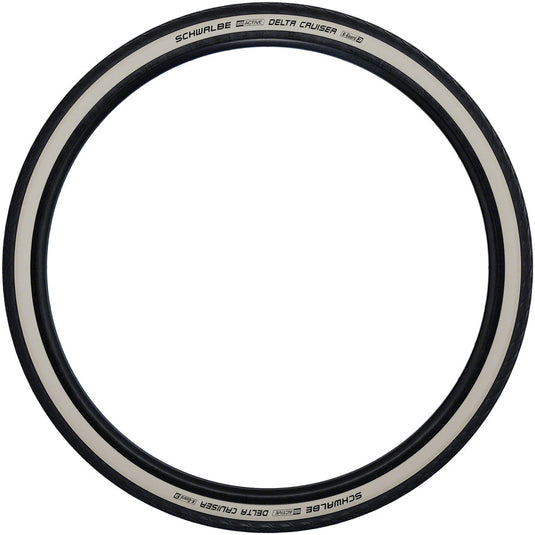 Schwalbe Delta Cruiser Tire 700 x 28 Clincher Wire Whitewall KGuard SBC